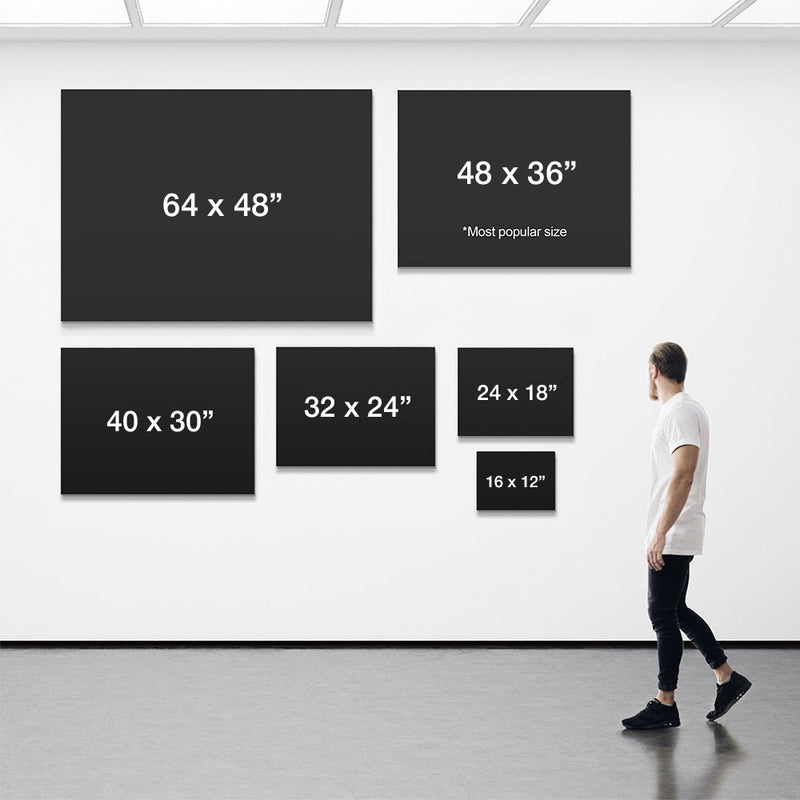 Landscape orientation size guide