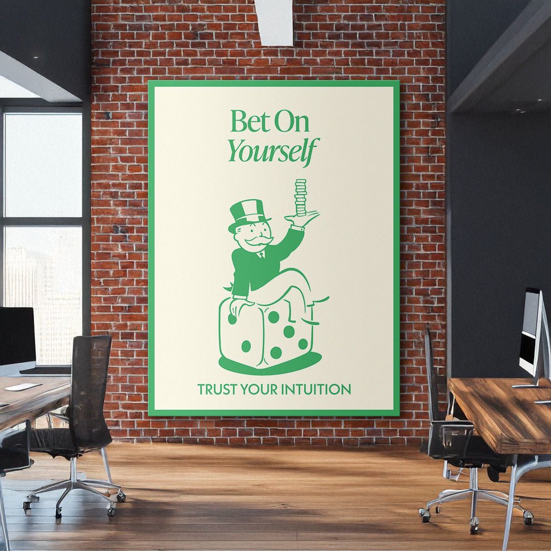 Bet On Yourself canvas art