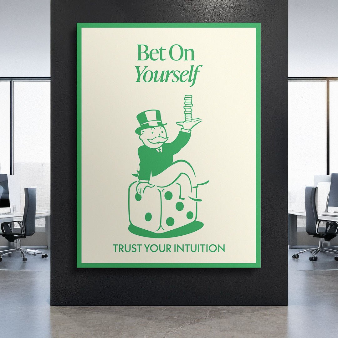 Bet On Yourself canvas art