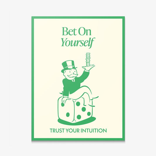 Bet On Yourself canvas art
