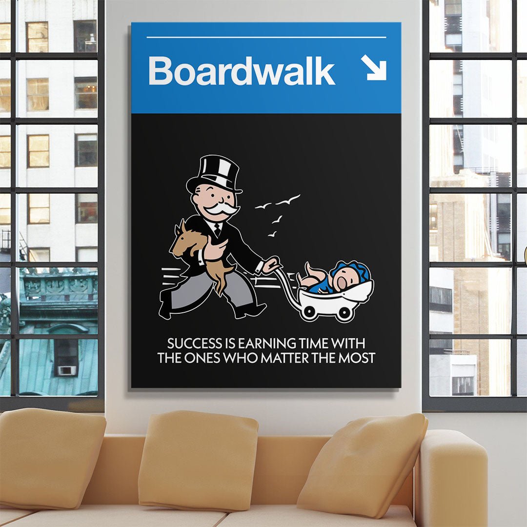 Boardwalk Sign motivational canvas wall art