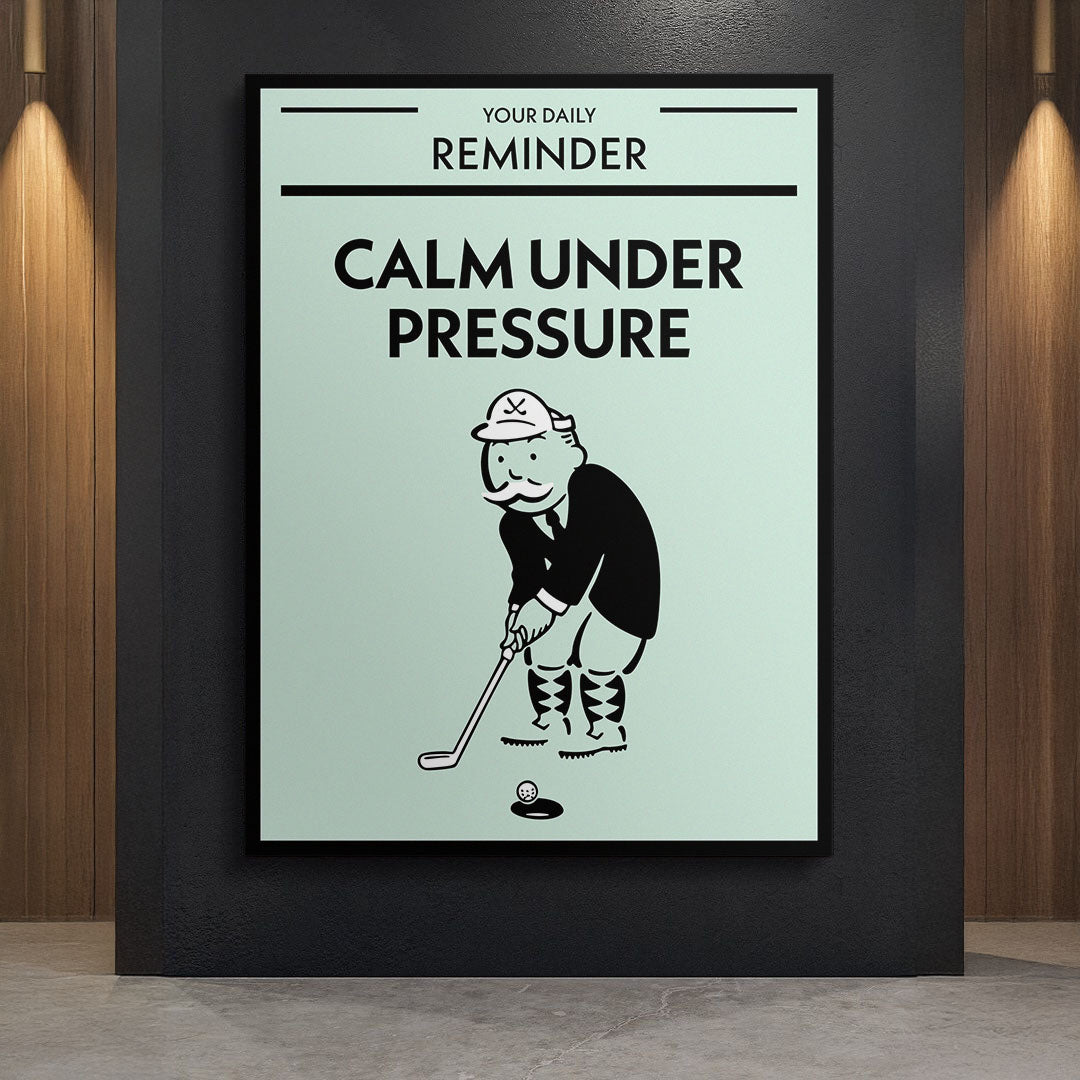 Calm Under Pressure canvas art