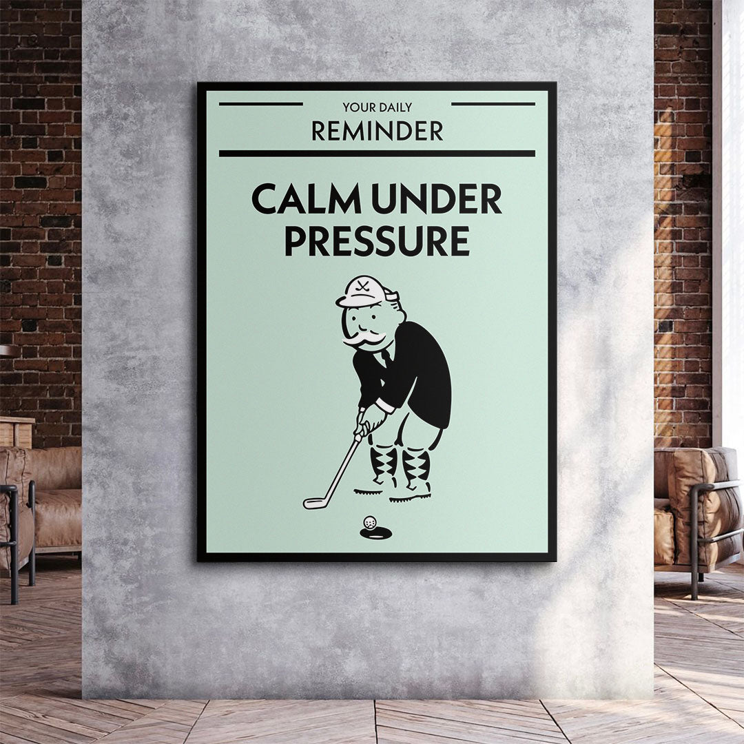 Calm Under Pressure canvas art