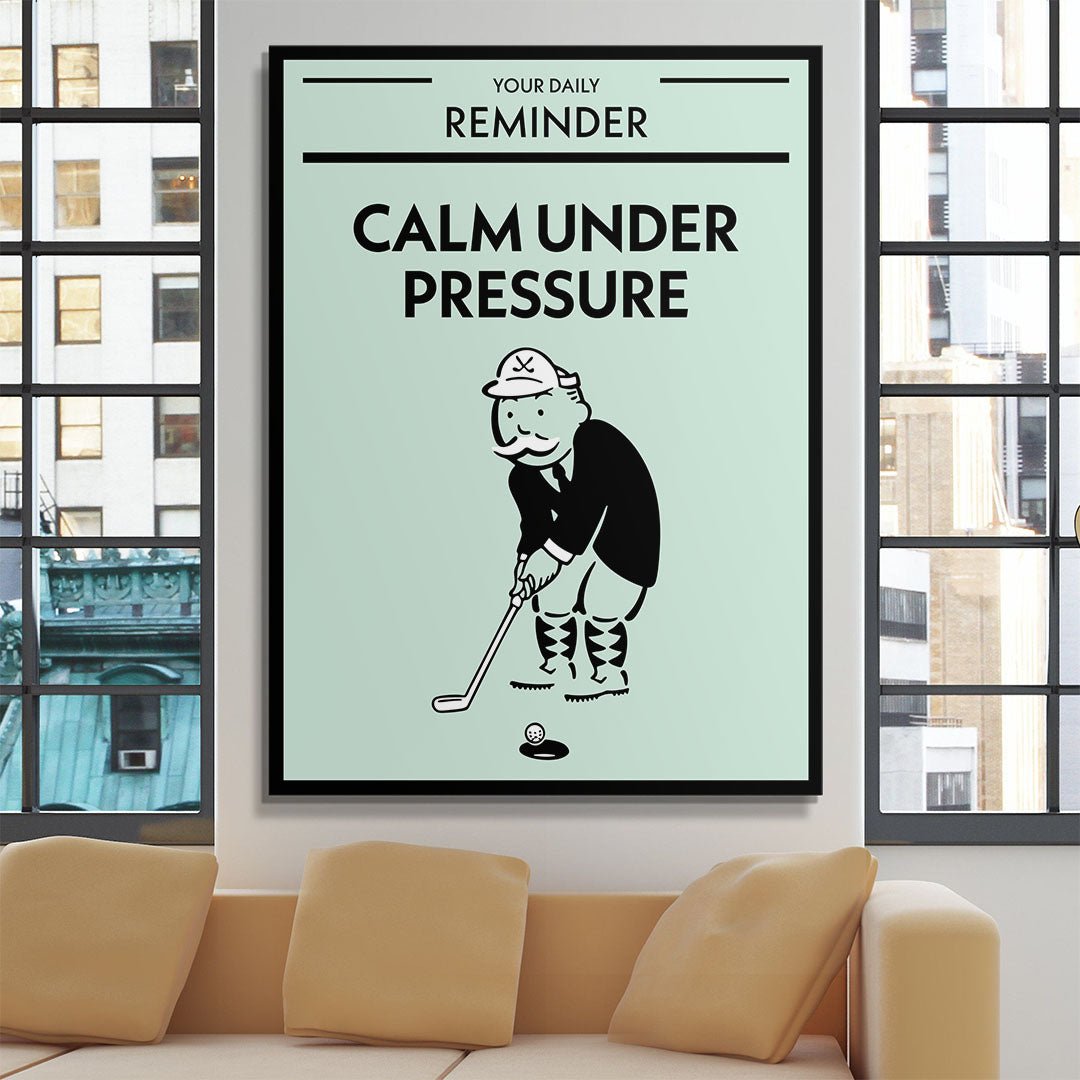 Calm Under Pressure canvas art