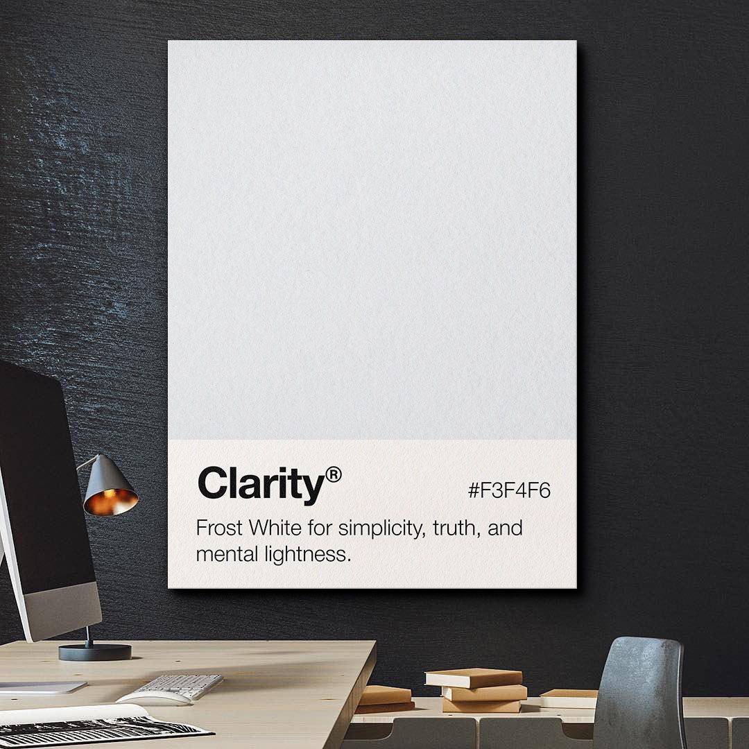 Clarity Palette motivational canvas wall art