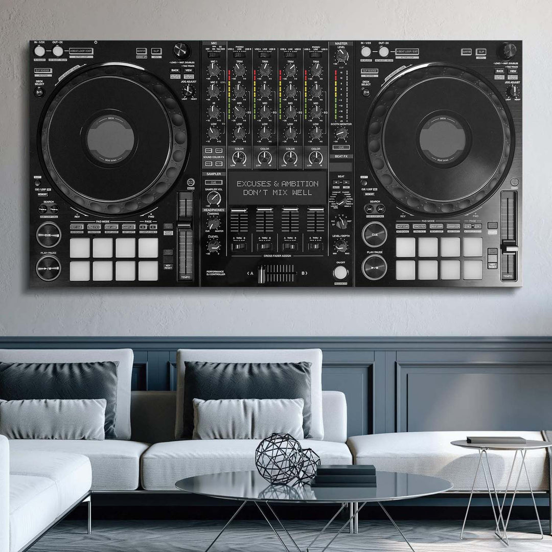 Don't Mix Well canvas wall art