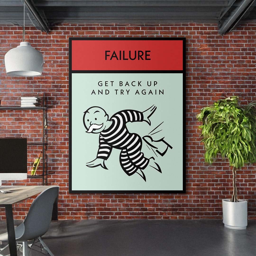 Failure canvas art