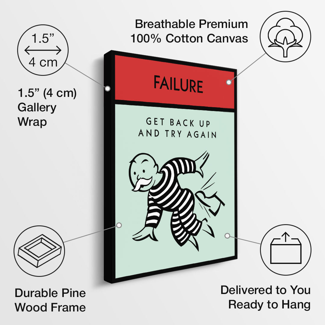 Failure canvas art