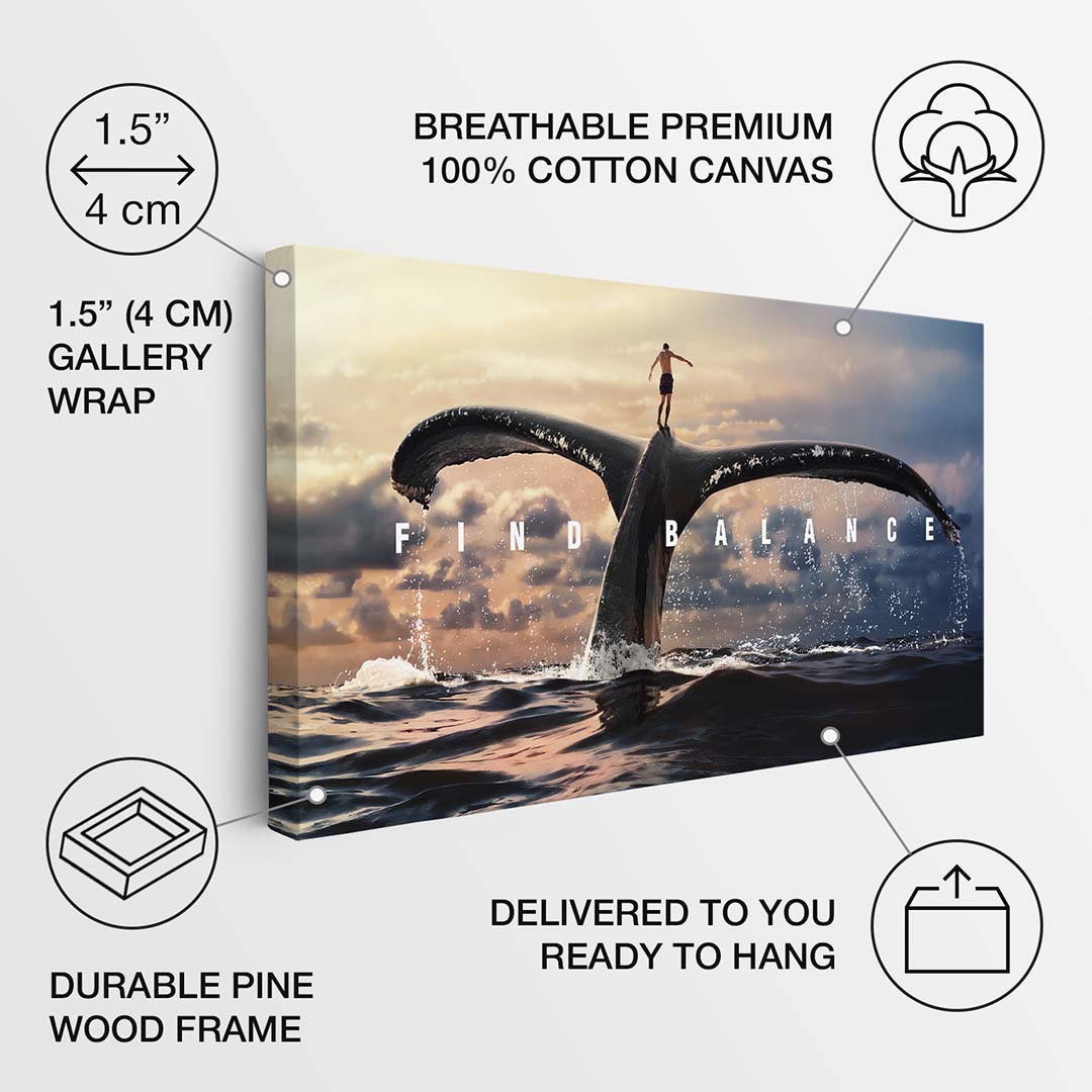 Find Balance canvas art