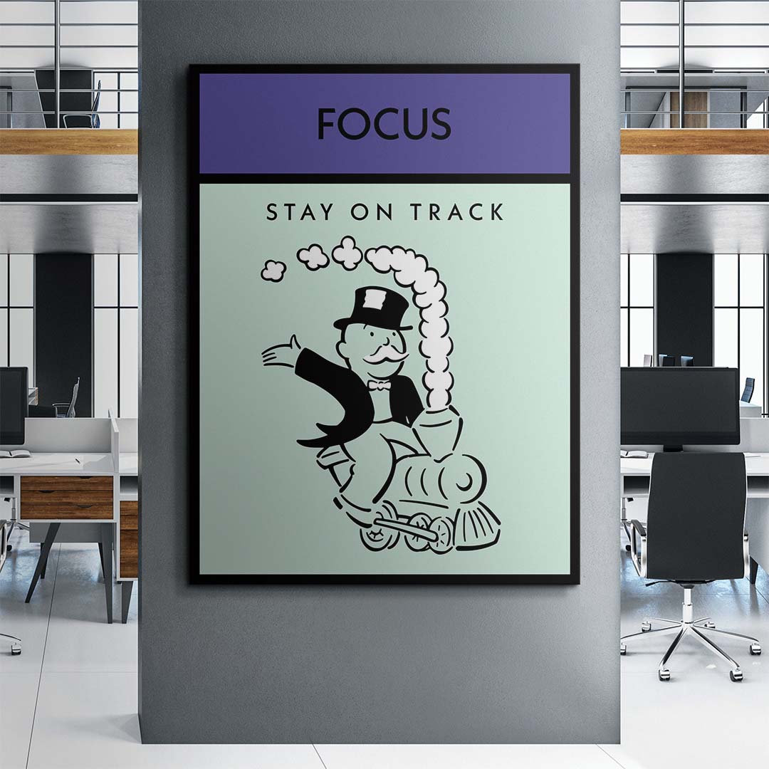 Focus canvas wall art