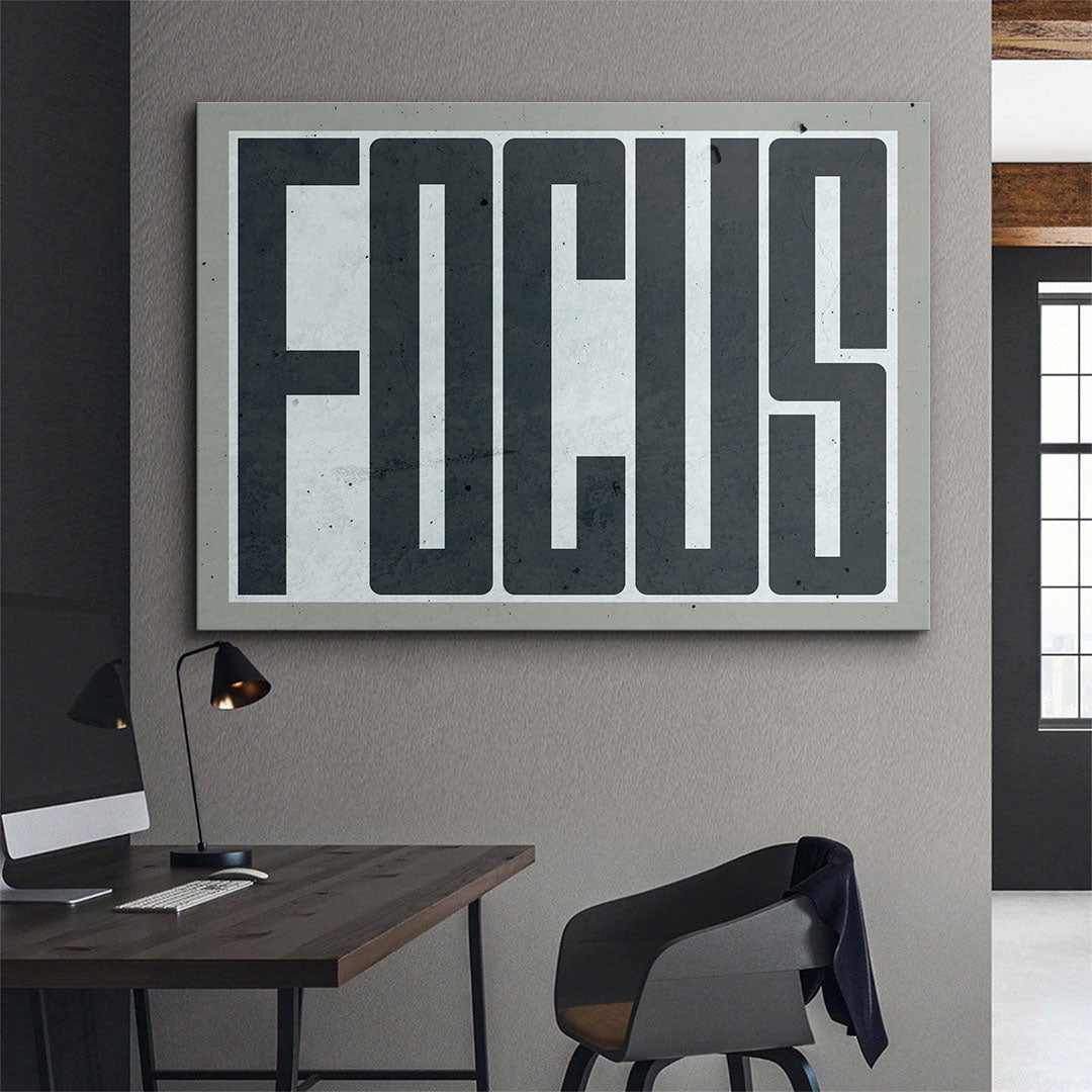 Focus canvas art