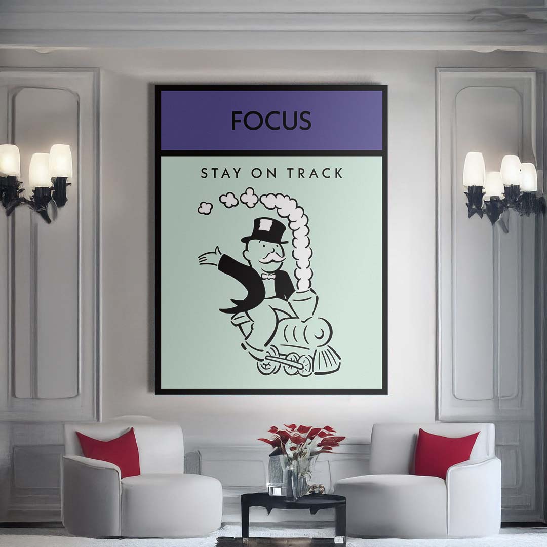 Focus canvas art