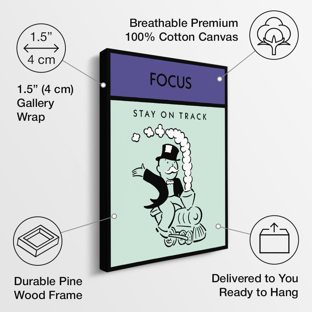 Focus canvas art