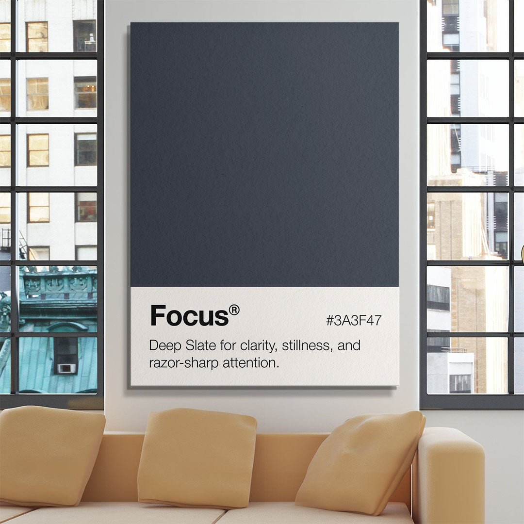 Focus Palette motivational canvas wall art