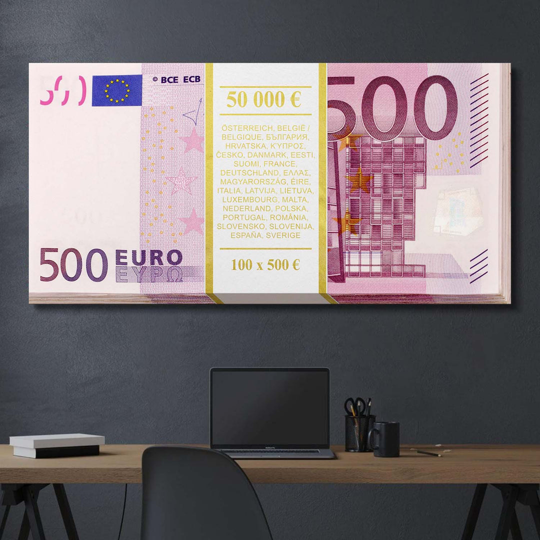 Gold Stack (Euro Edition) canvas wall art