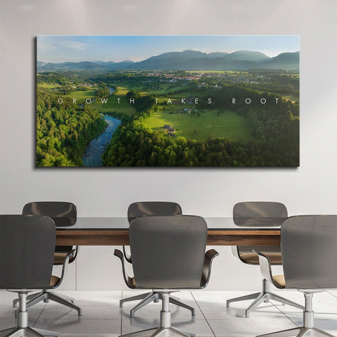 Growth Takes Root canvas wall art