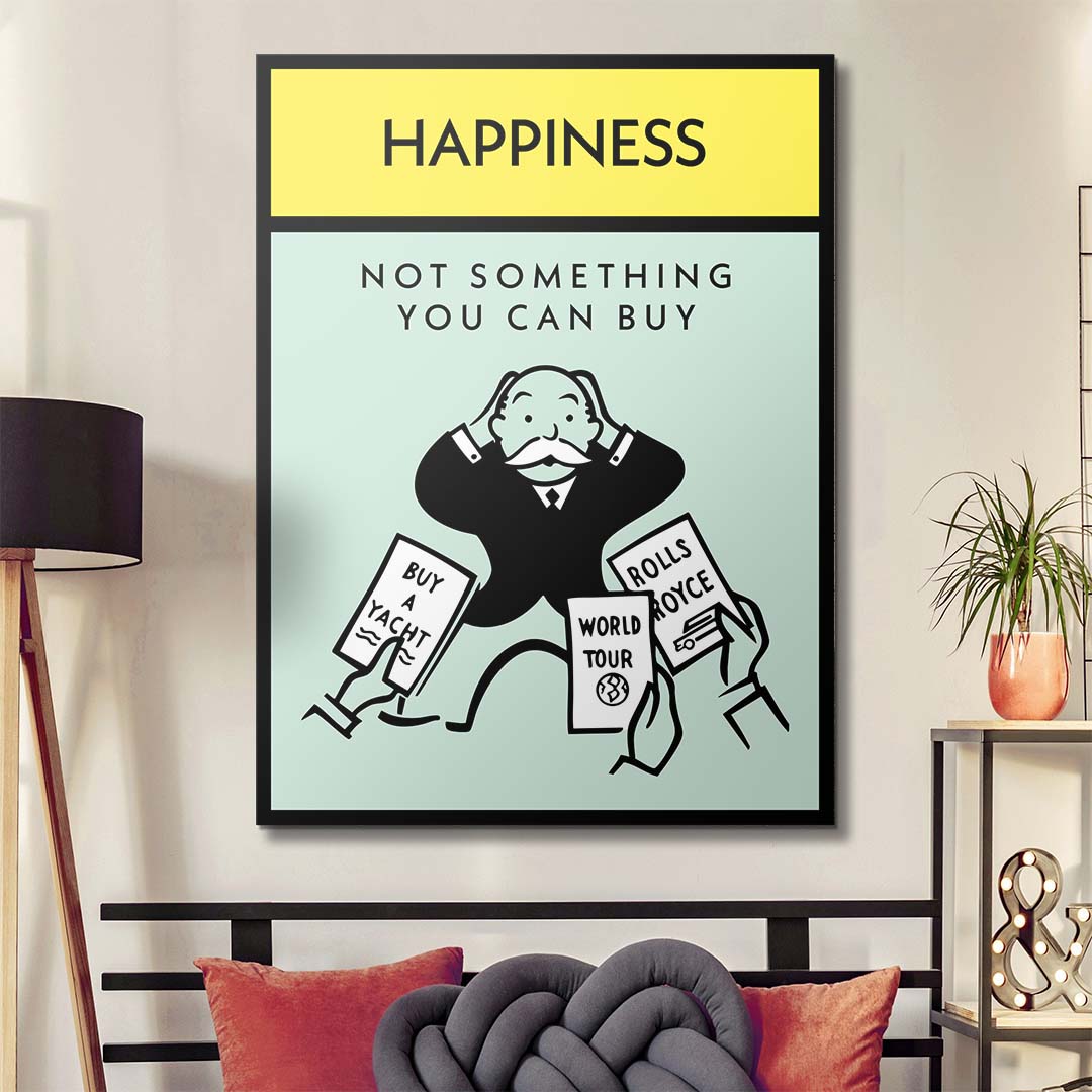 Happiness canvas art