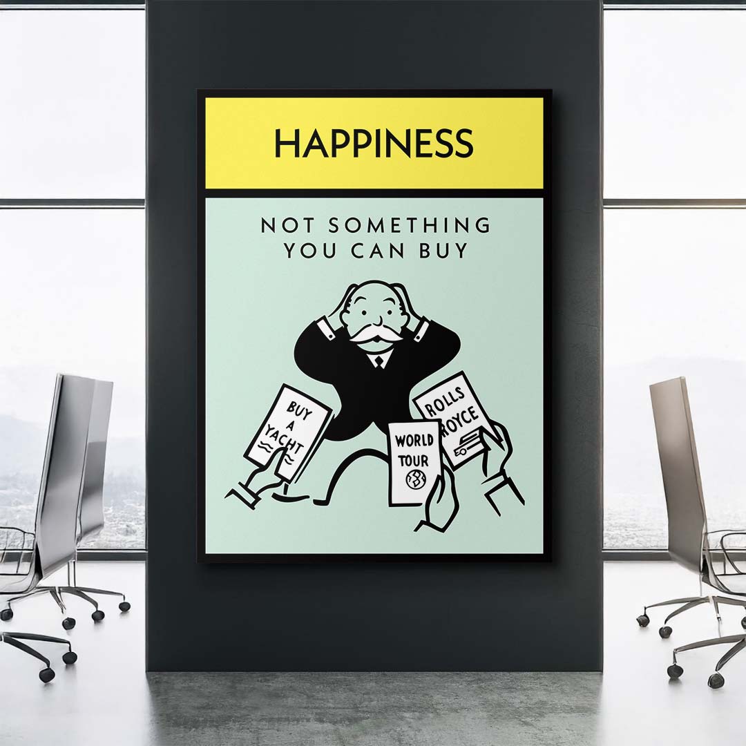 Happiness canvas art