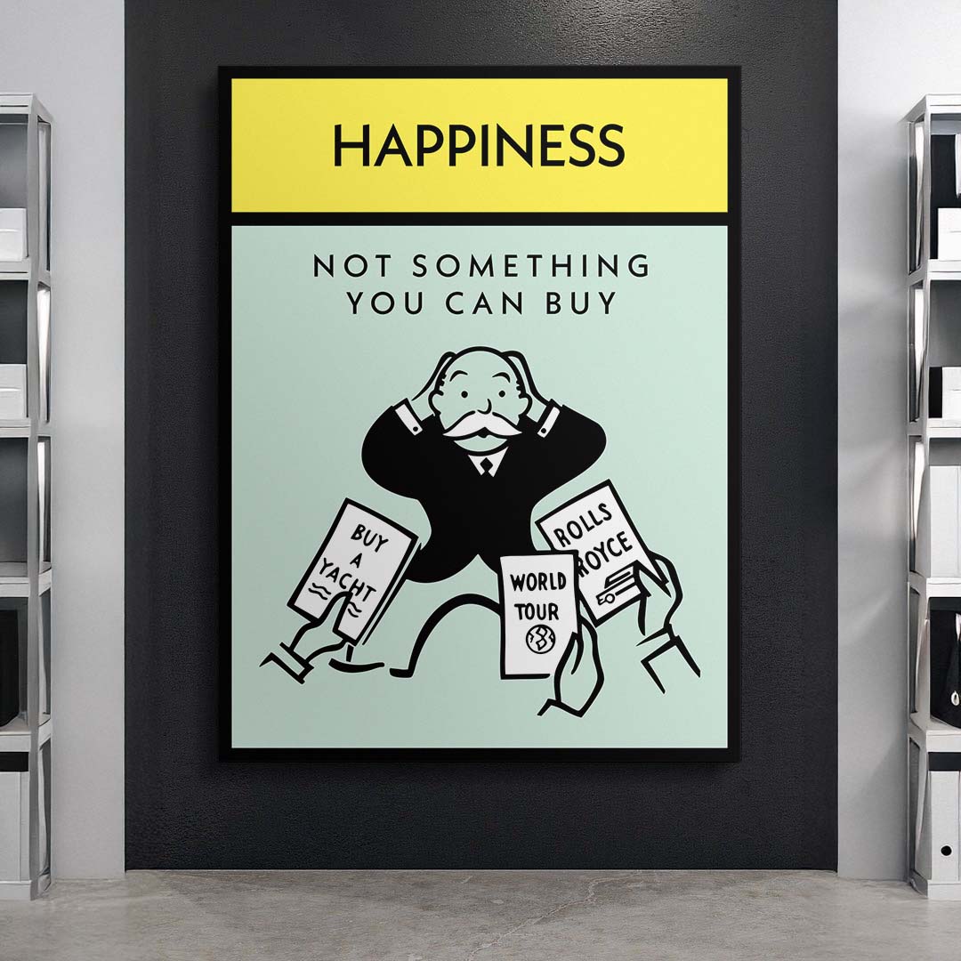 Happiness canvas art
