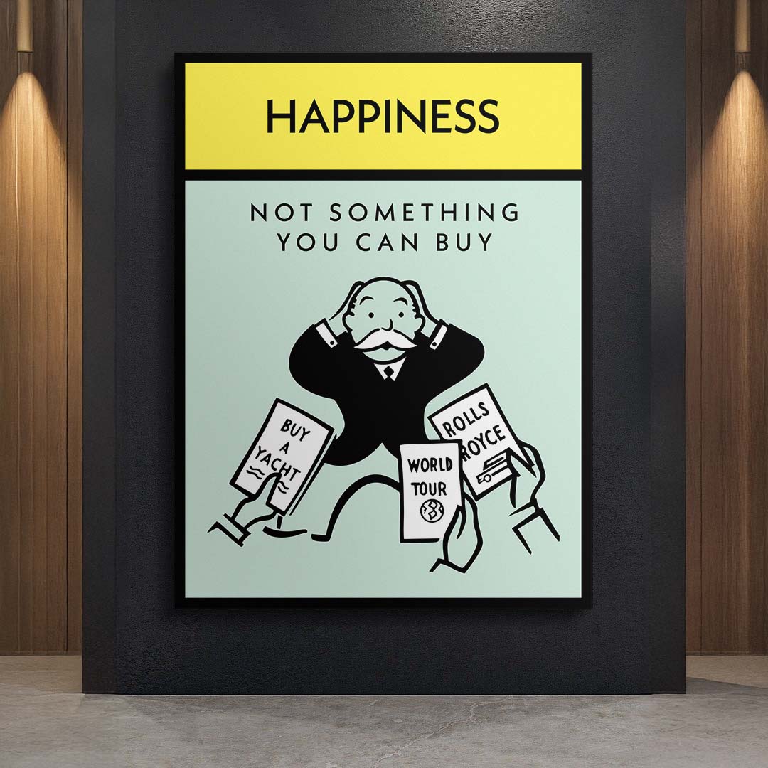Happiness canvas art