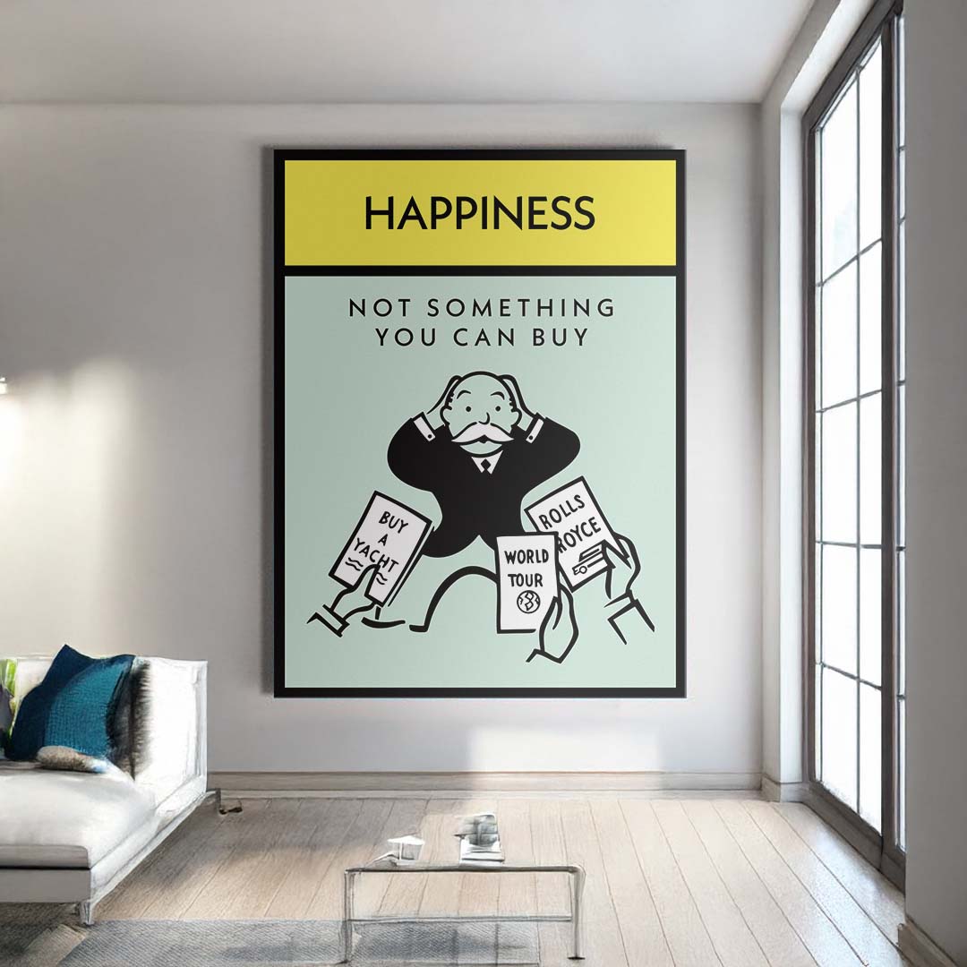 Happiness canvas art