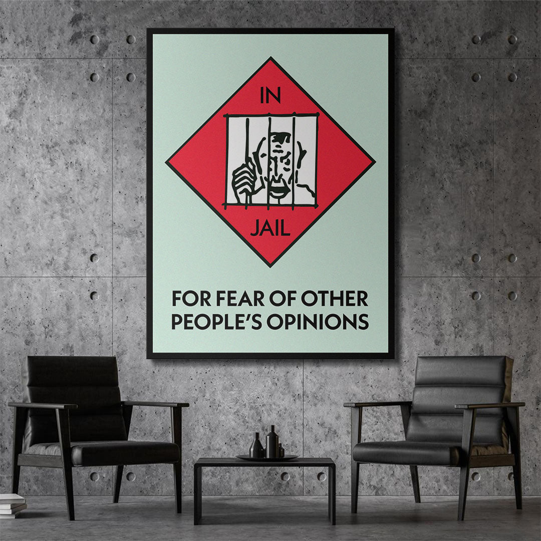 Jail canvas wall art
