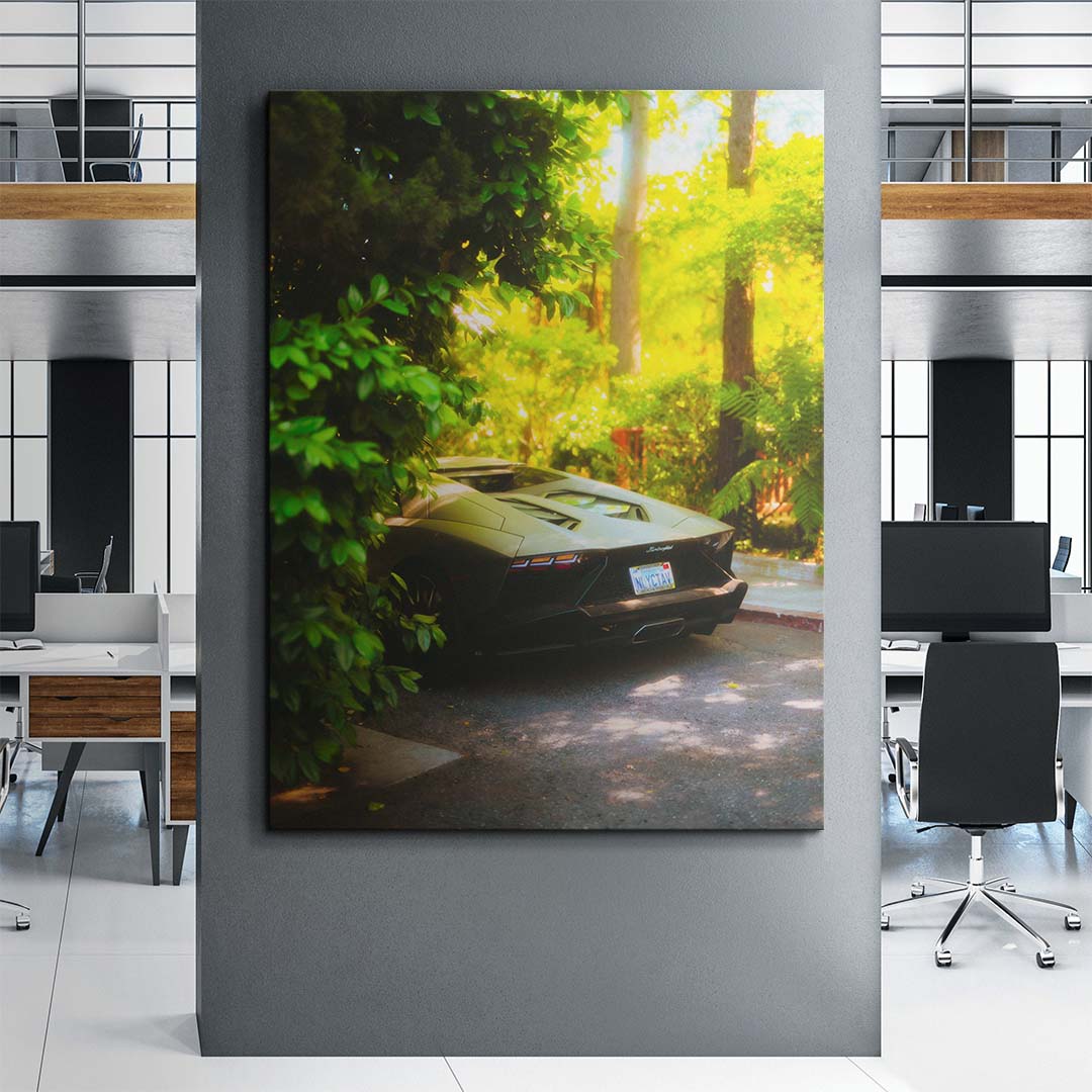 Jungle Aventador canvas art