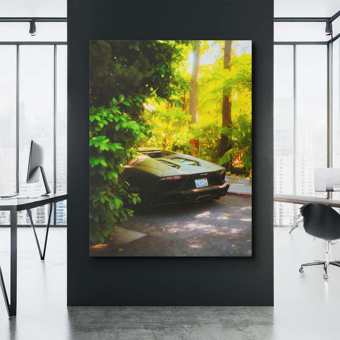 Jungle Aventador canvas art