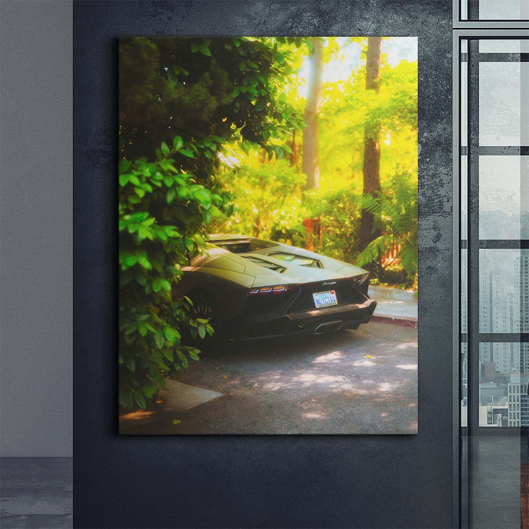 Jungle Aventador canvas art