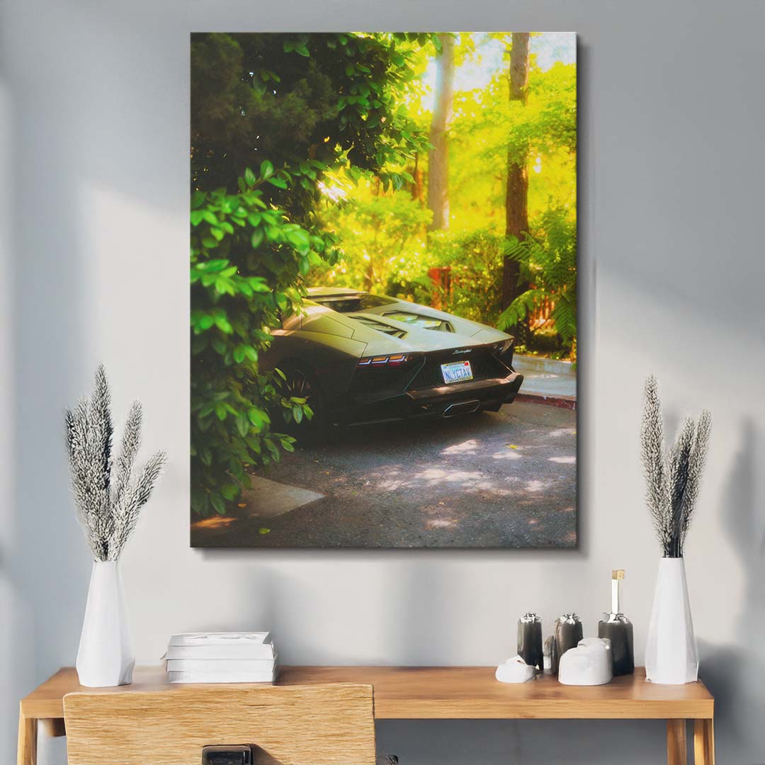 Jungle Aventador canvas art
