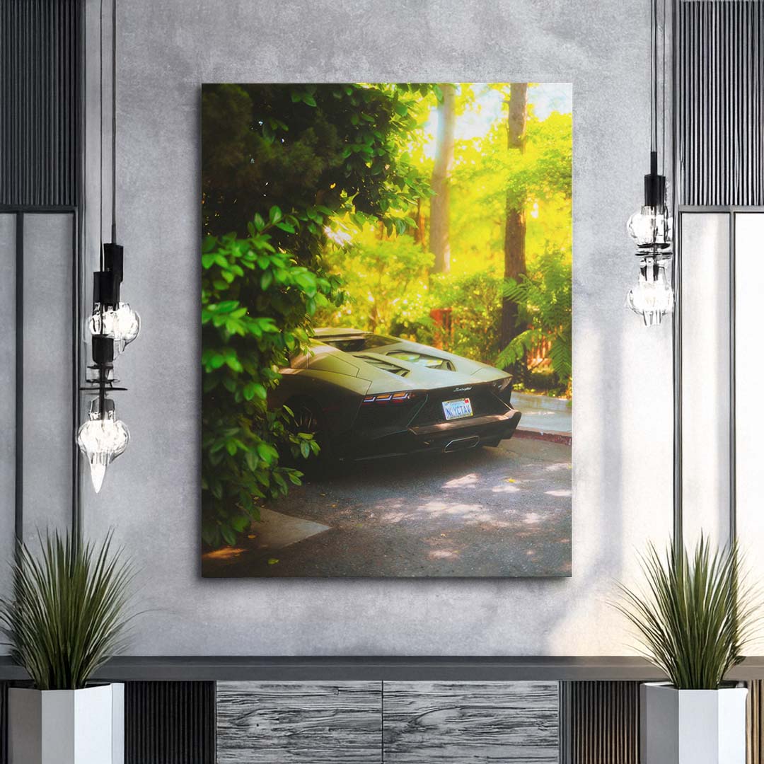 Jungle Aventador canvas art