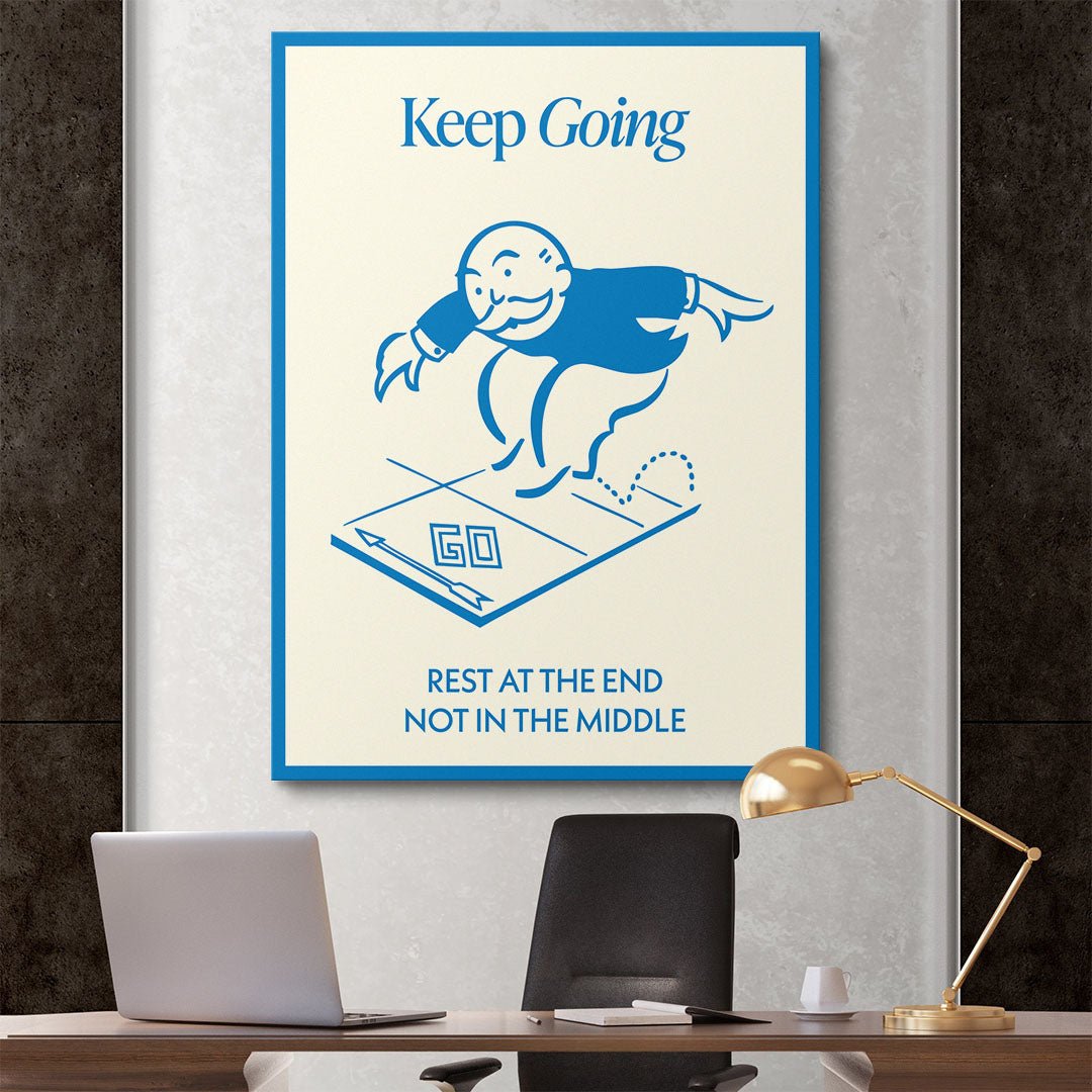 Keep Going canvas art