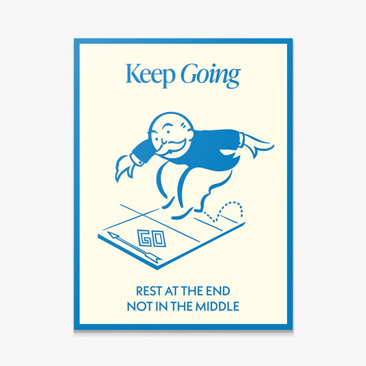 Keep Going canvas art