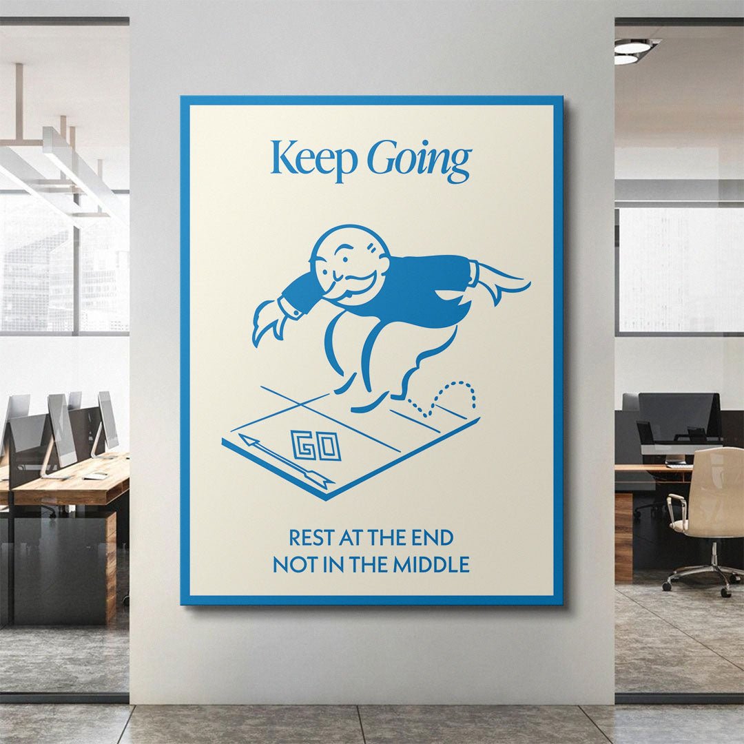 Keep Going canvas art