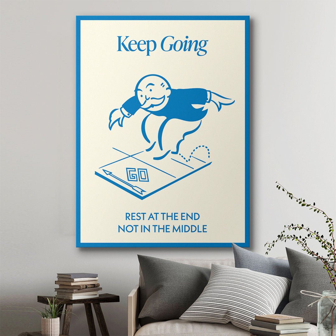 Keep Going canvas art