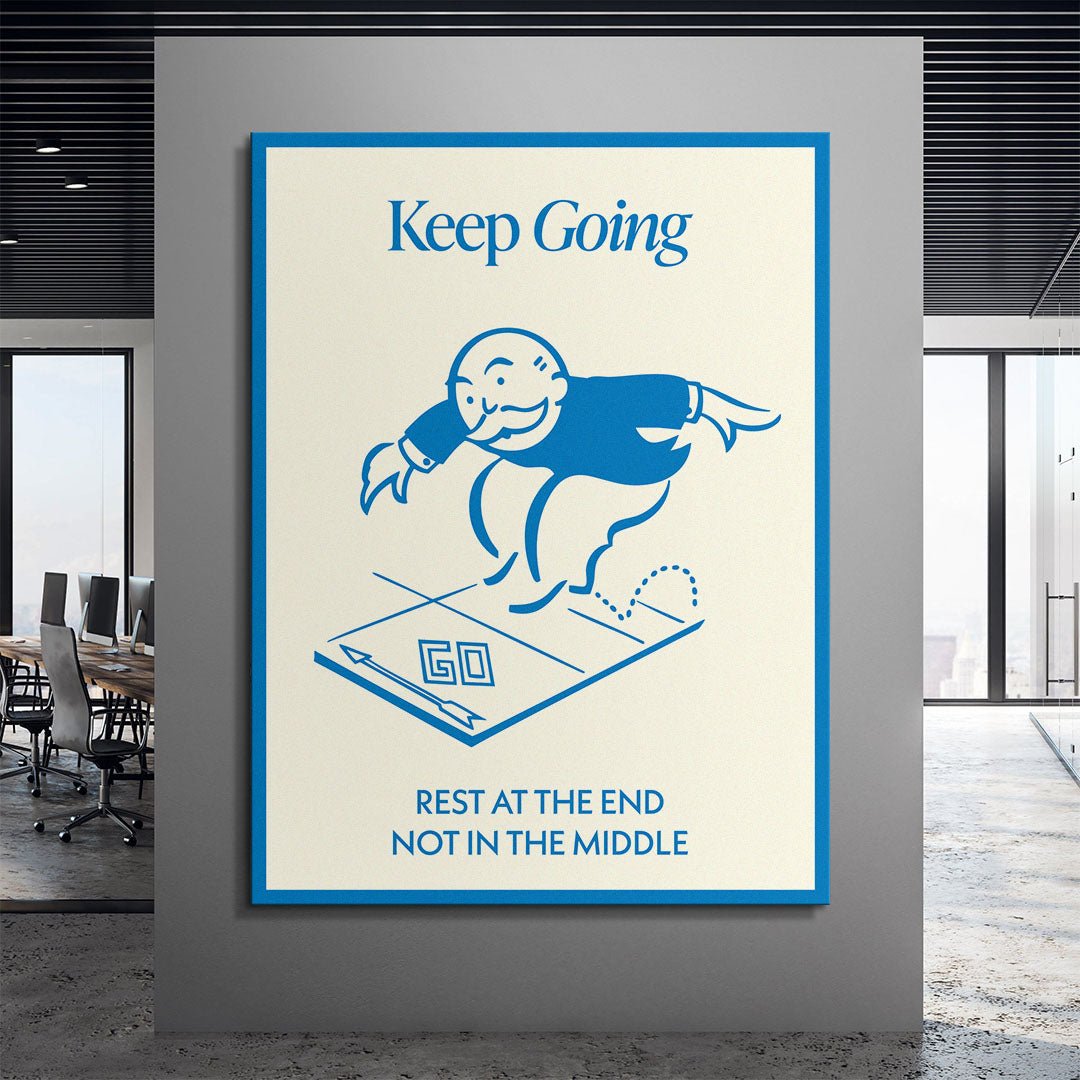 Keep Going canvas art