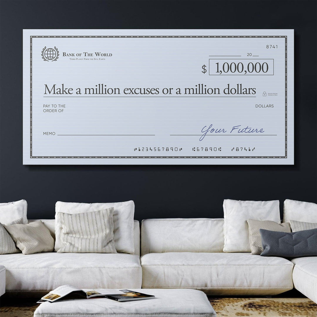 Million Excuses (Dollar Edition) canvas art