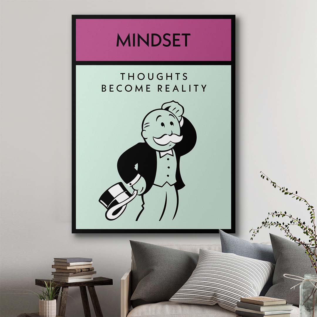 Mindset canvas wall art