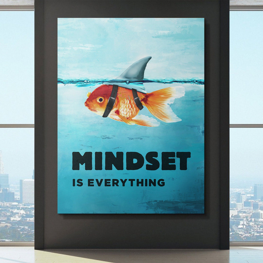 Mindset Is Everything canvas wall art