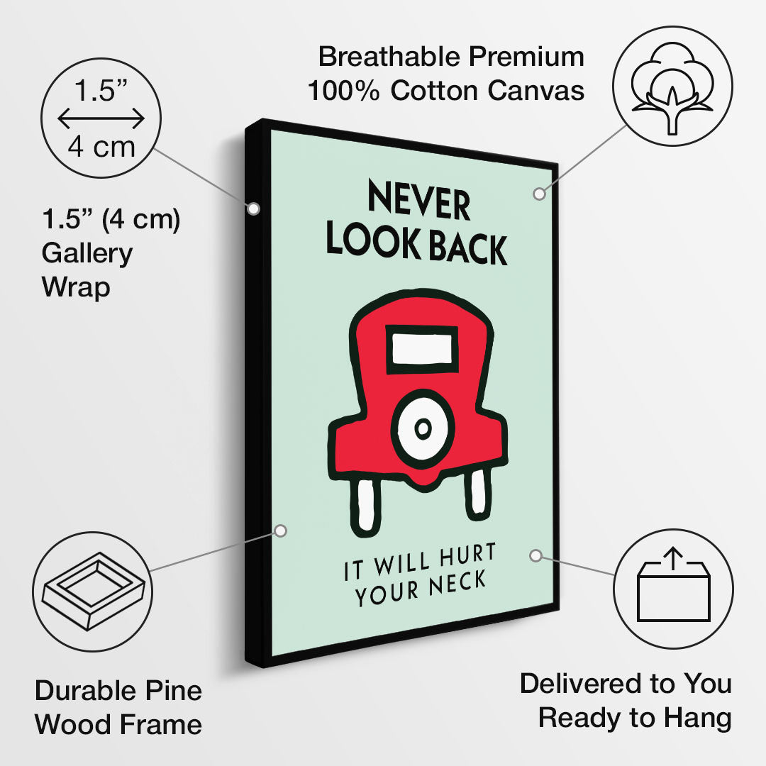 Never Look Back canvas art