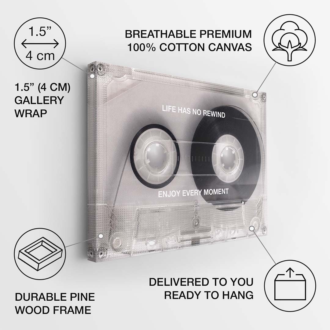 No Rewind (Flip Edition) canvas art