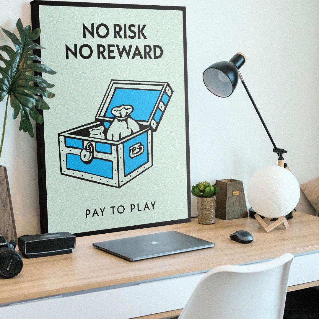 No Risk No Reward canvas art