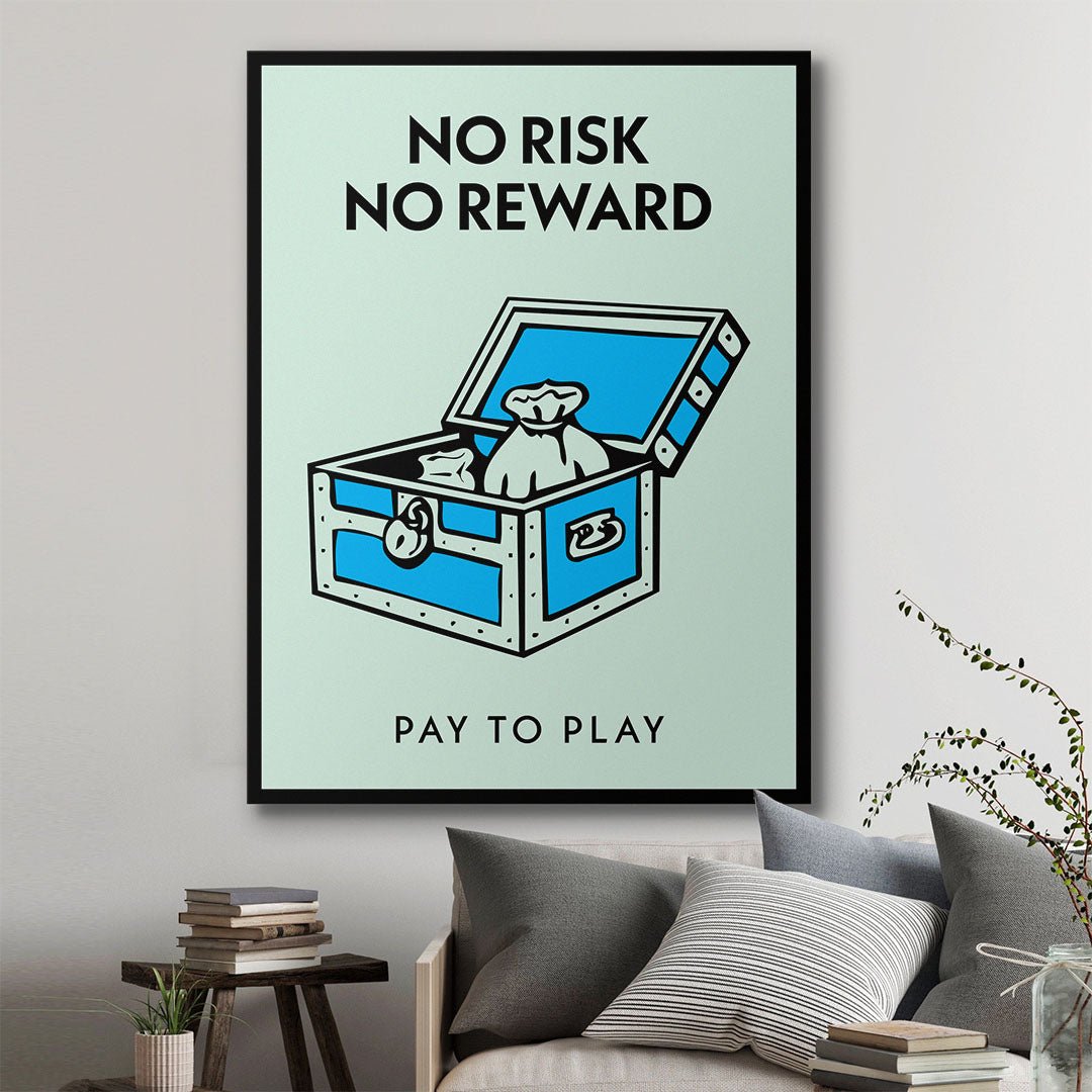 No Risk No Reward canvas art