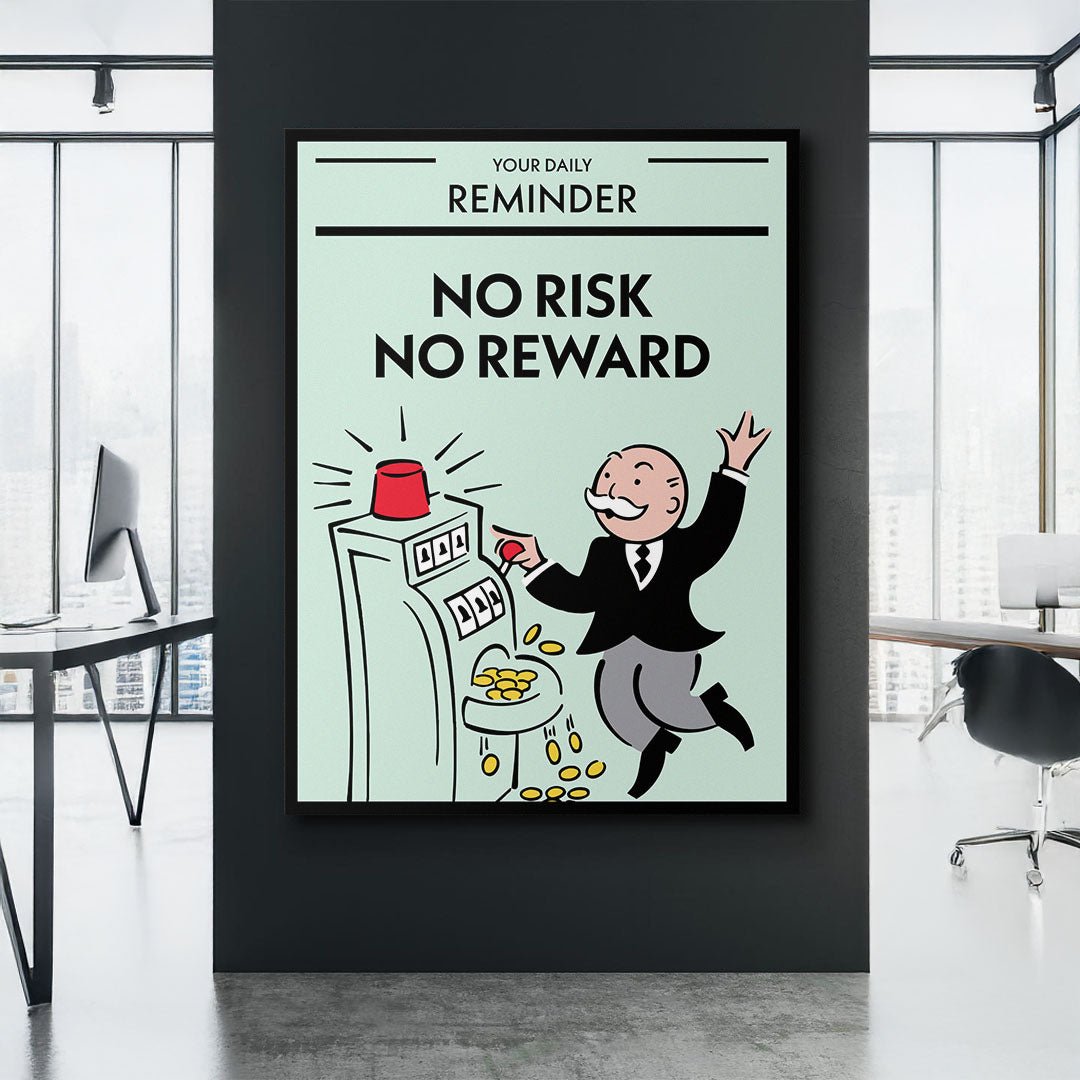 No Risk No Reward canvas art
