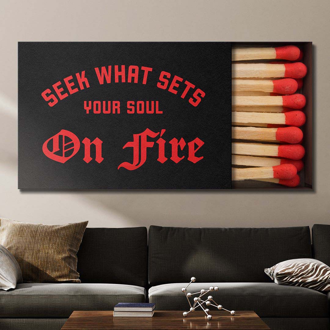 On Fire canvas art