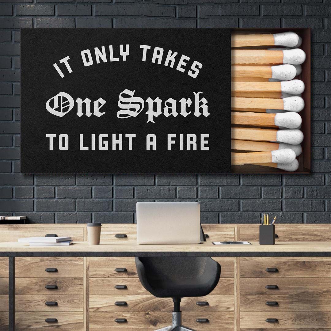 One Spark canvas art