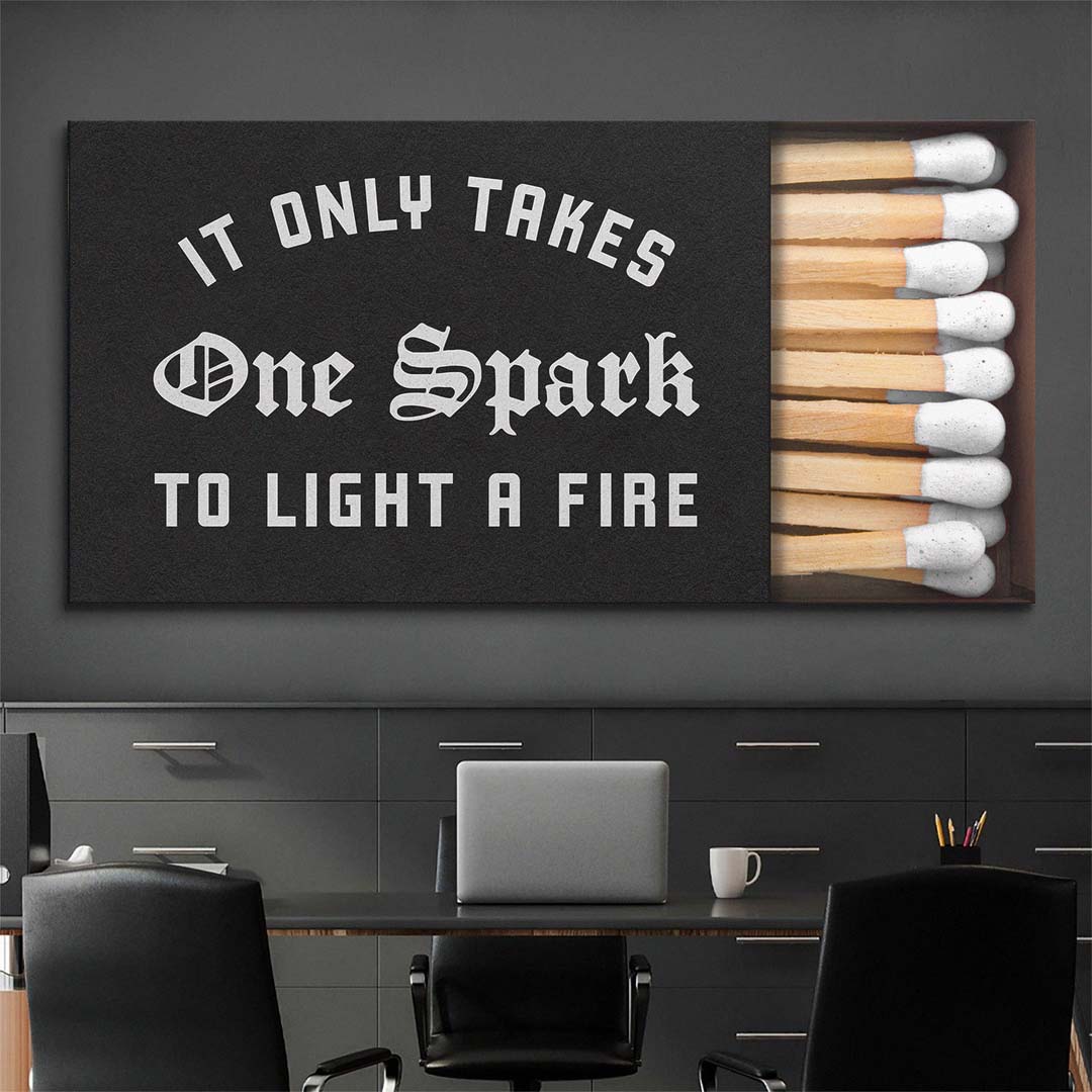 One Spark canvas art