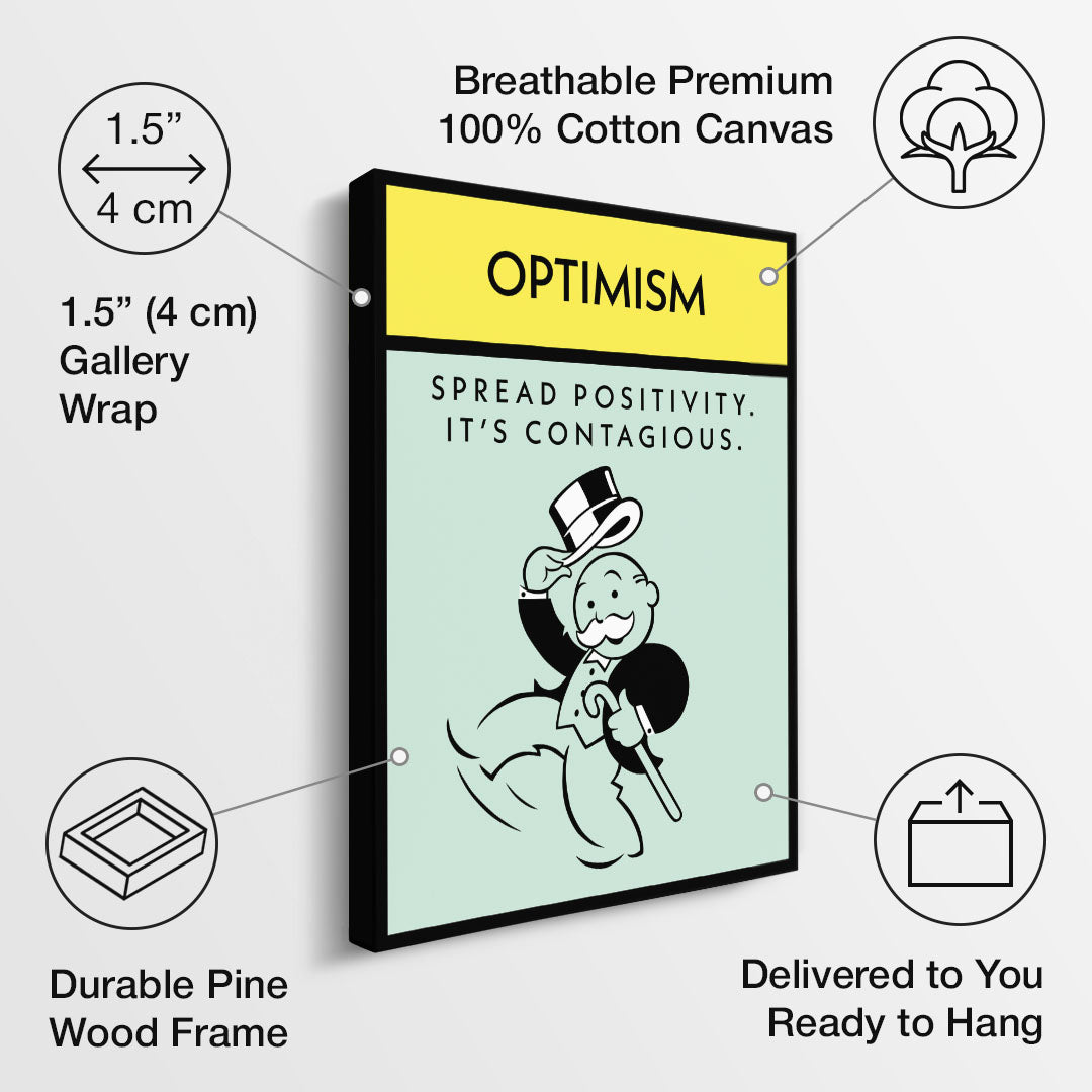 Optimism canvas art