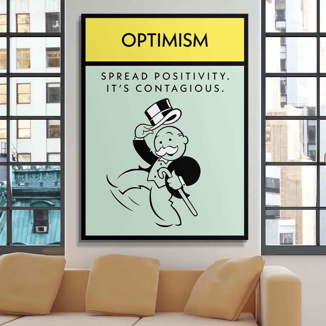 Optimism canvas wall art
