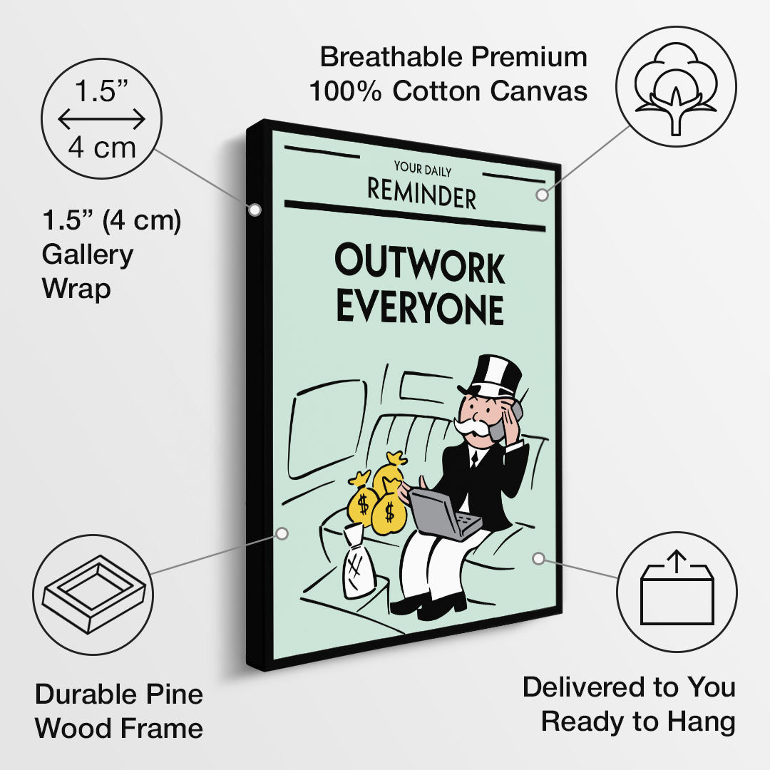 Outwork Everyone canvas art